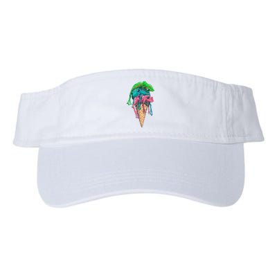 Icecream Frog Lover Food Funny Visor