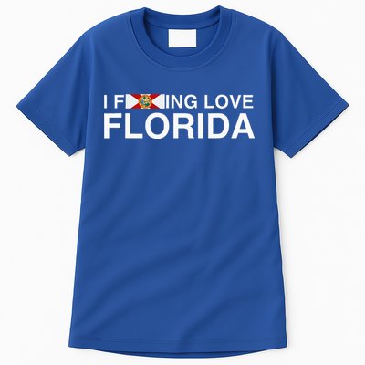 I Fucking Love Florida Floridian Fisher Sunshine State Home Tall T-Shirt