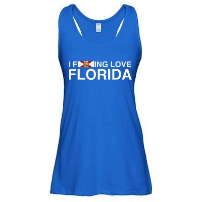 I Fucking Love Florida Floridian Fisher Sunshine State Home Ladies Essential Flowy Tank