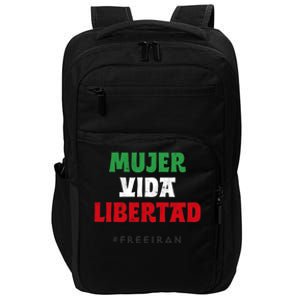 Iranian Flag Life Freedom Iran Protest Madrid Barcelon Gift Impact Tech Backpack