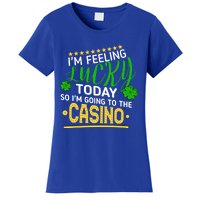 Im Feeling Lucky Going To The Casino Slot Machine Gambling Gift Women's T-Shirt