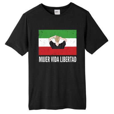 Iranian Flag Life Freedom Spanish Mujer Vida Liberdad Cool Gift Tall Fusion ChromaSoft Performance T-Shirt