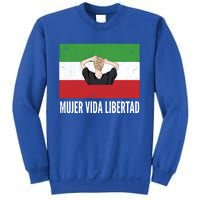 Iranian Flag Life Freedom Spanish Mujer Vida Liberdad Cool Gift Sweatshirt