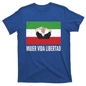 Iranian Flag Life Freedom Spanish Mujer Vida Liberdad Cool Gift T-Shirt