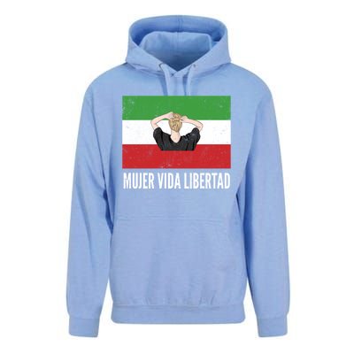 Iranian Flag Life Freedom Spanish Mujer Vida Liberdad Cool Gift Unisex Surf Hoodie