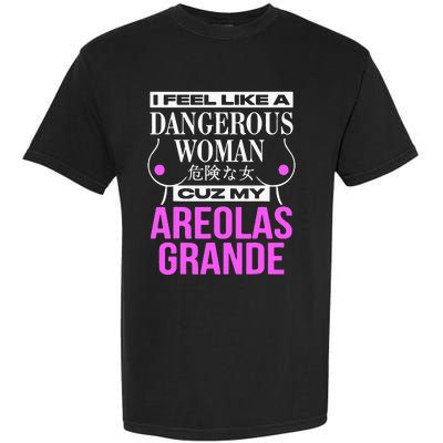 I Feel Like A Dangerous Woman Cuz My Areolas Grande Garment-Dyed Heavyweight T-Shirt