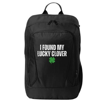 I Found My Lucky Clover St Patricks Day City Backpack