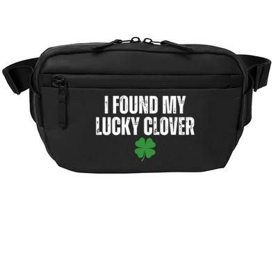 I Found My Lucky Clover St Patricks Day Crossbody Pack