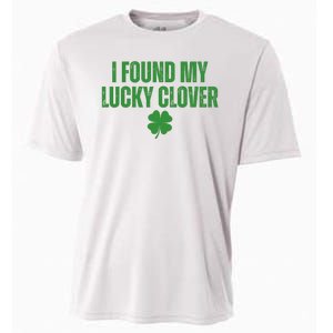 I Found My Lucky Clover St Patricks Day Cooling Performance Crew T-Shirt