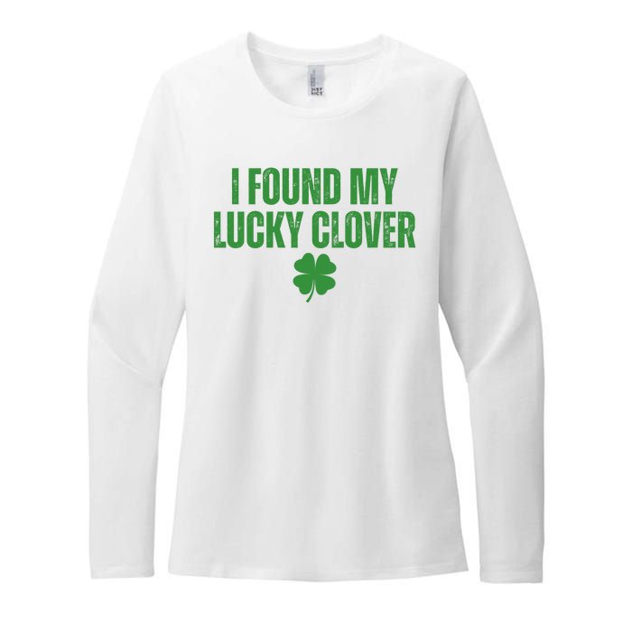 I Found My Lucky Clover St Patricks Day Womens CVC Long Sleeve Shirt