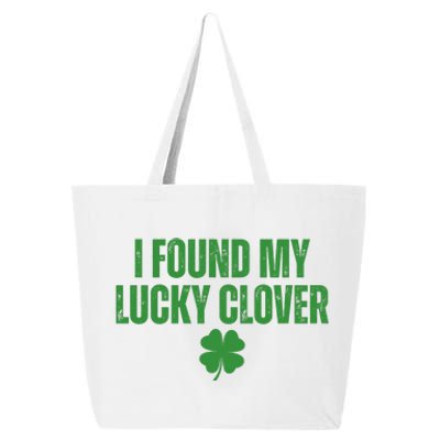 I Found My Lucky Clover St Patricks Day 25L Jumbo Tote