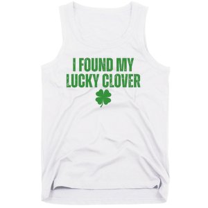 I Found My Lucky Clover St Patricks Day Tank Top