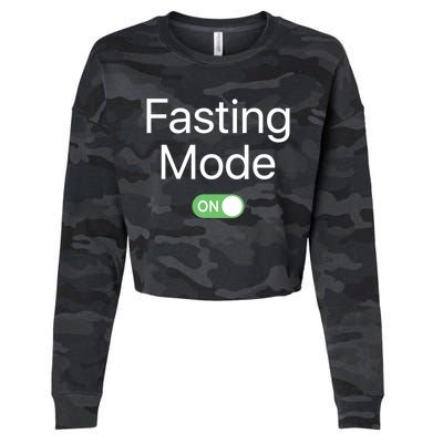 Intermittent Fasting Mode On Weight Loss Diet Lifestyle Funny Gift Cropped Pullover Crew