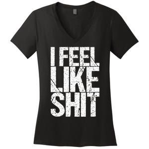 Ich FüHlmich Mich ScheißE Women's V-Neck T-Shirt