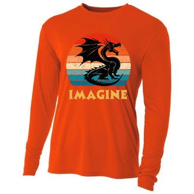 Imagine Fantasy Mythical Dragon Cooling Performance Long Sleeve Crew