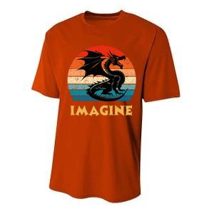 Imagine Fantasy Mythical Dragon Performance Sprint T-Shirt