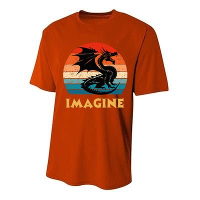 Imagine Fantasy Mythical Dragon Performance Sprint T-Shirt