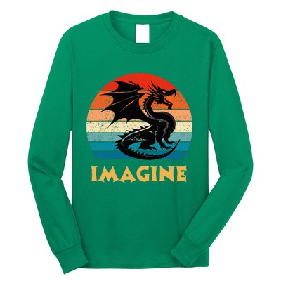 Imagine Fantasy Mythical Dragon Long Sleeve Shirt