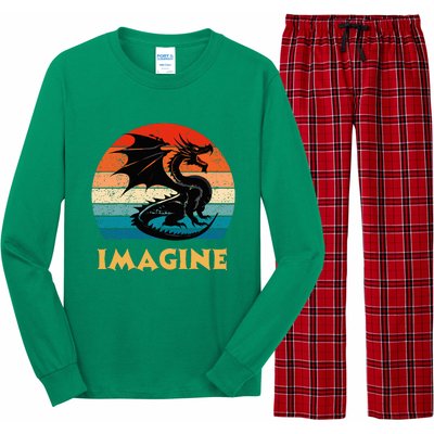 Imagine Fantasy Mythical Dragon Long Sleeve Pajama Set