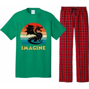 Imagine Fantasy Mythical Dragon Pajama Set