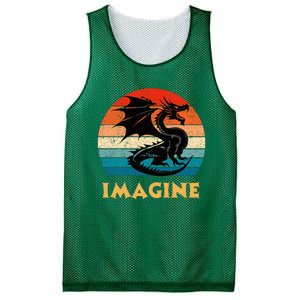 Imagine Fantasy Mythical Dragon Mesh Reversible Basketball Jersey Tank