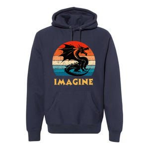 Imagine Fantasy Mythical Dragon Premium Hoodie