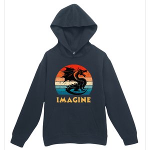 Imagine Fantasy Mythical Dragon Urban Pullover Hoodie