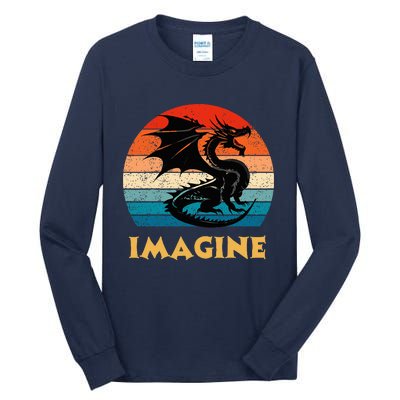 Imagine Fantasy Mythical Dragon Tall Long Sleeve T-Shirt