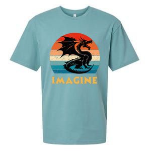 Imagine Fantasy Mythical Dragon Sueded Cloud Jersey T-Shirt