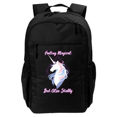 I Feel Magical But Also Stabby Funny Unicorn Gift Backpack