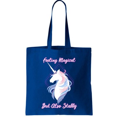 I Feel Magical But Also Stabby Funny Unicorn Gift Bag