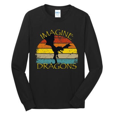 Imagine Fantasy Mythical Dragon Wings Tall Long Sleeve T-Shirt