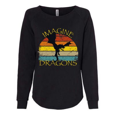 Imagine Fantasy Mythical Dragon Wings Womens California Wash Sweatshirt