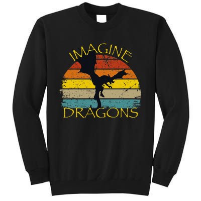 Imagine Fantasy Mythical Dragon Wings Tall Sweatshirt