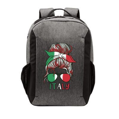 Italy Flag Messy Bun Italian Vector Backpack