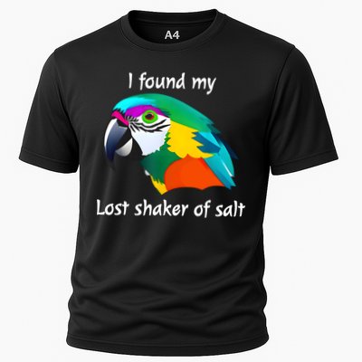 I Found My Lost Shaker Of Salt Fun Parrot Head Design Cooling Performance Crew T-Shirt