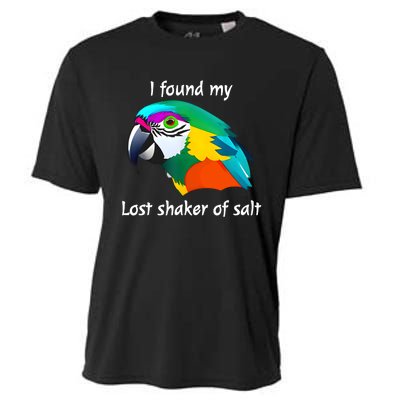 I Found My Lost Shaker Of Salt Fun Parrot Head Design Cooling Performance Crew T-Shirt