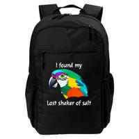 I Found My Lost Shaker Of Salt Fun Parrot Head Design Backpack