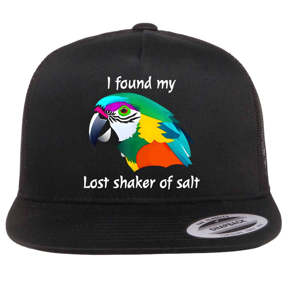 I Found My Lost Shaker Of Salt Fun Parrot Head Design Flat Bill Trucker Hat