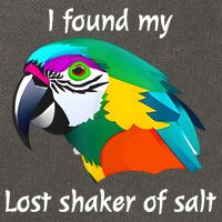 I Found My Lost Shaker Of Salt Fun Parrot Head Design Cotton Canvas Backpack