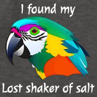 I Found My Lost Shaker Of Salt Fun Parrot Head Design Vector Backpack