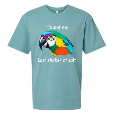 I Found My Lost Shaker Of Salt Fun Parrot Head Design Sueded Cloud Jersey T-Shirt