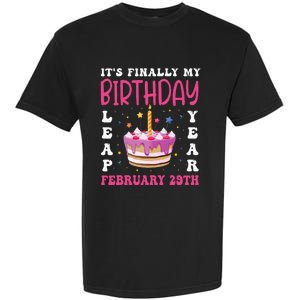 It's Finally My Birthday Leap Year 2024 Birthday Leap Day Garment-Dyed Heavyweight T-Shirt