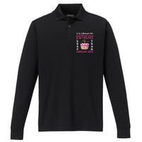 It's Finally My Birthday Leap Year 2024 Birthday Leap Day Performance Long Sleeve Polo