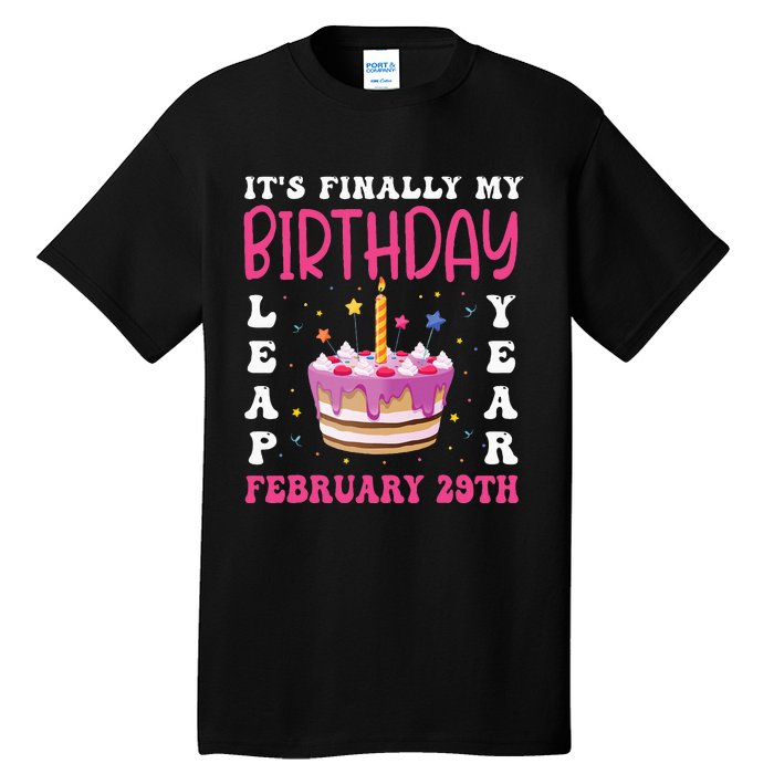 It's Finally My Birthday Leap Year 2024 Birthday Leap Day Tall T-Shirt