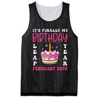 It's Finally My Birthday Leap Year 2024 Birthday Leap Day Mesh Reversible Basketball Jersey Tank