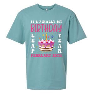 It's Finally My Birthday Leap Year 2024 Birthday Leap Day Sueded Cloud Jersey T-Shirt