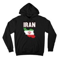 Iran Flag Map Iranian Pride Hoodie