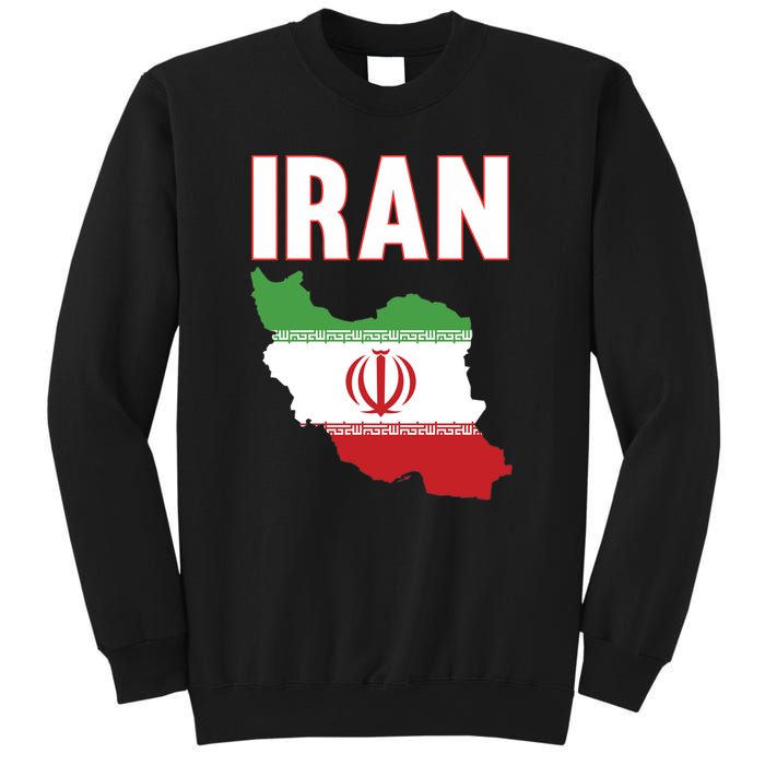 Iran Flag Map Iranian Pride Sweatshirt