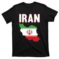 Iran Flag Map Iranian Pride T-Shirt